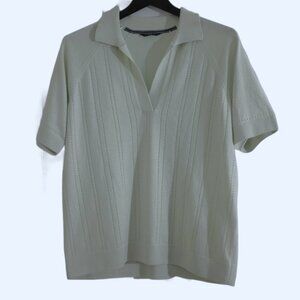 Denver Hayes Mint Green Knit Sweater Size L